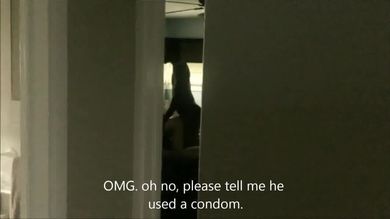 Негр любовник на глазах у мужика грубо его стройную жену в спальне и во дворе